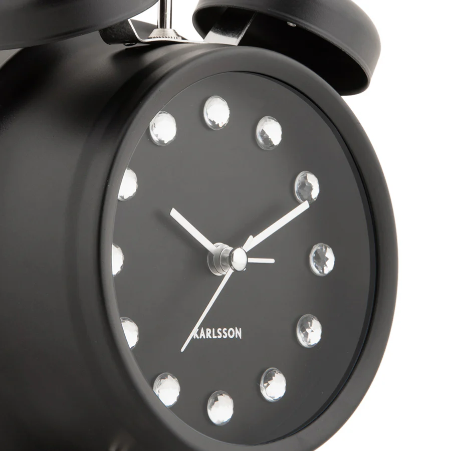 Glam Diamonds Alarm Clock - Black - Image 4
