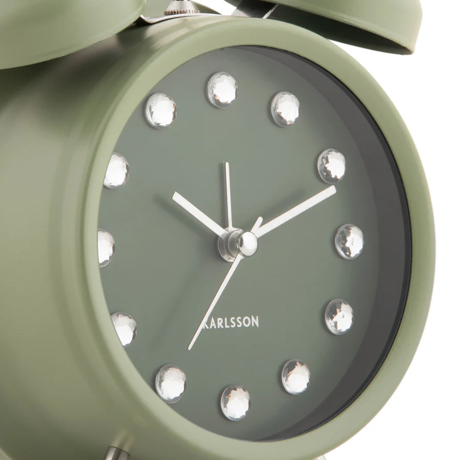 Glam Diamonds Alarm Clock - Green - Image 3