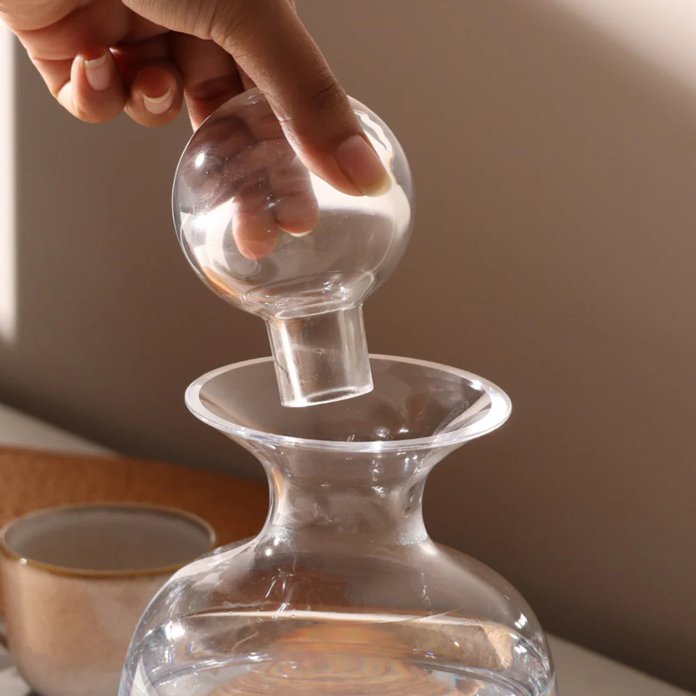 Sarabi Glass Water Carafe 750ml - Clear - Image 3