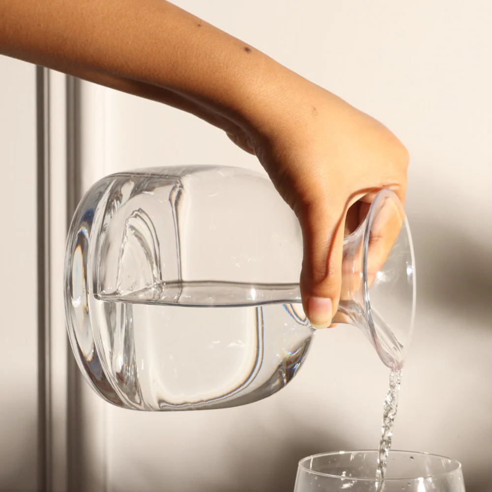 Sarabi Glass Water Carafe 750ml - Clear - Image 4
