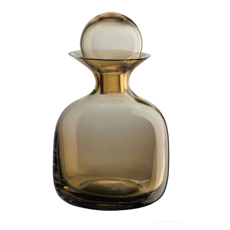 Sarabi Glass Water Carafe 750ml - Amber - Image 4