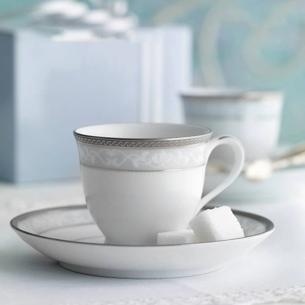Glendonald 12-piece Porcelain Tea Set - Platinum - Image 4