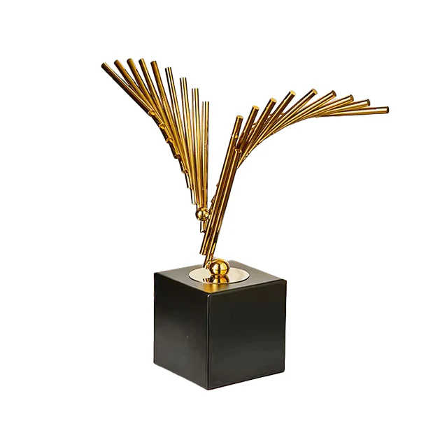 Glide Decorative Sculpture - Gold - Image 3