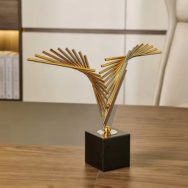 Glide Decorative Sculpture - Gold - Image 5