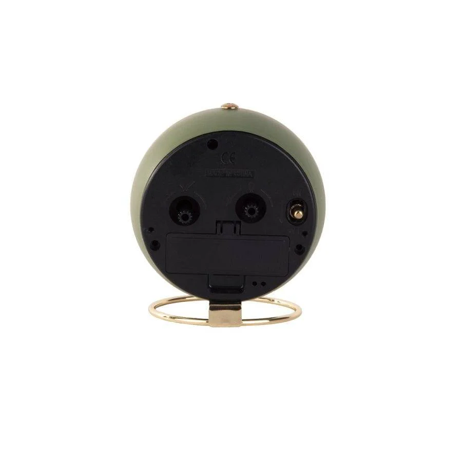 Globe Alarm Clock - Green Gold - Image 3