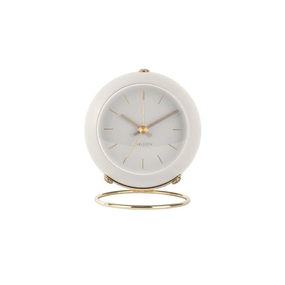 Globe Alarm Clock - White - Image 3