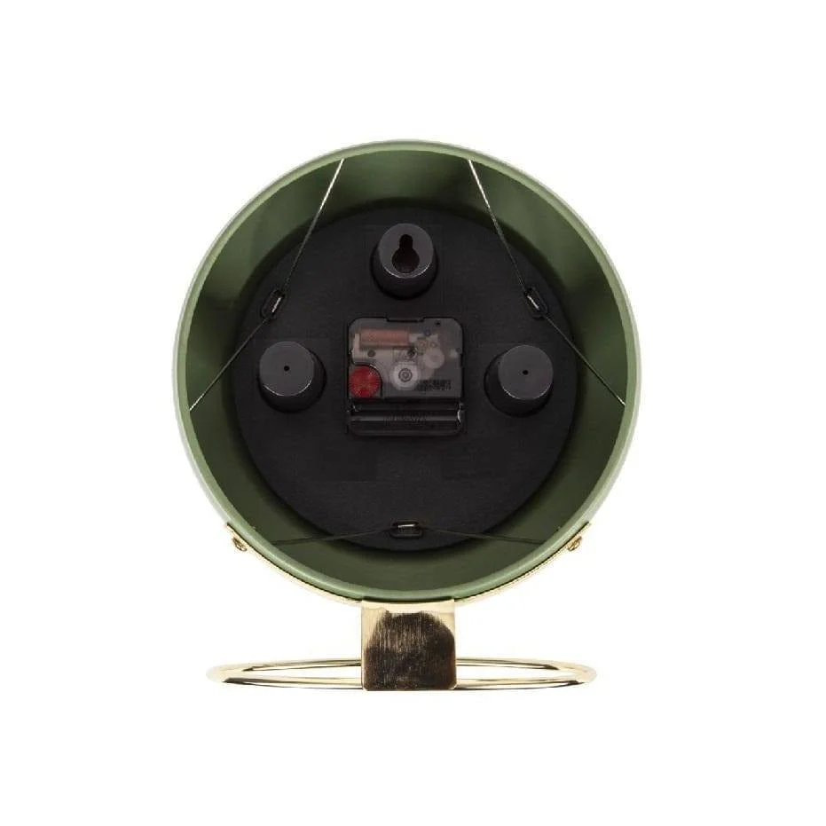 Globe Table Clock 21cm - Green Gold - Image 4