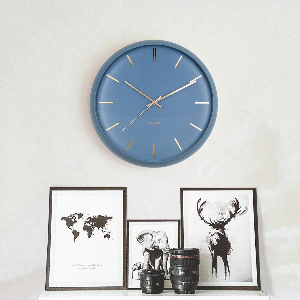 Globe Wall Clock 40cm - Blue - Image 5
