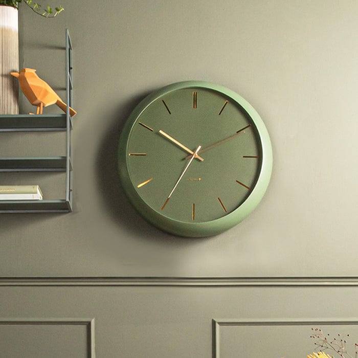 Globe Wall Clock 40cm - Moss Green - Image 2
