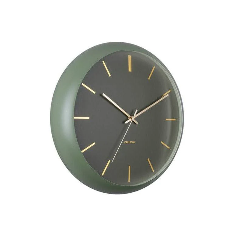 Globe Wall Clock 40cm - Moss Green - Image 3