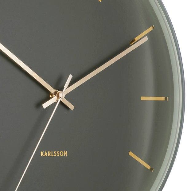 Globe Wall Clock 40cm - Moss Green - Image 4