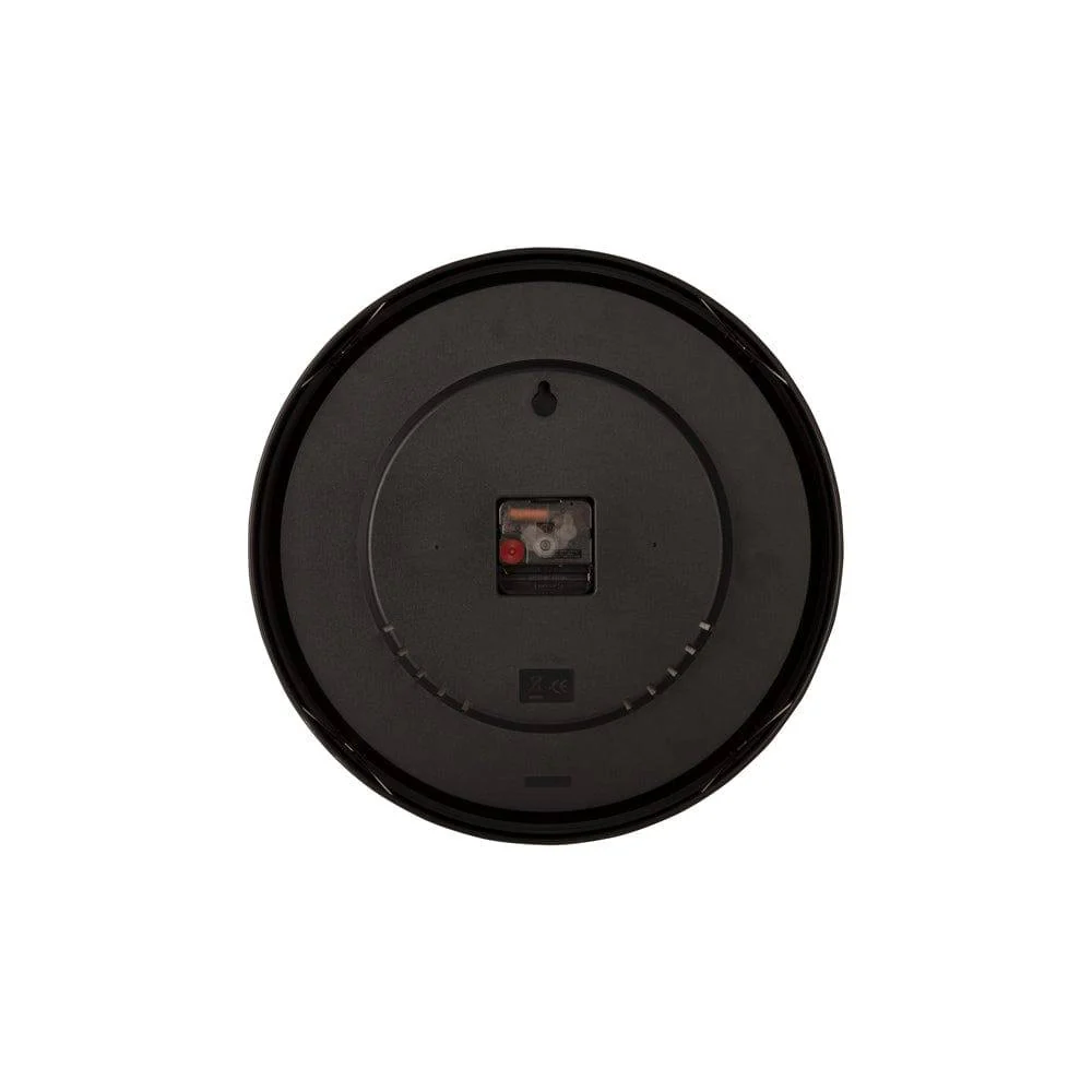 Gold Disc Wall Clock 35cm - Black Gold - Image 6