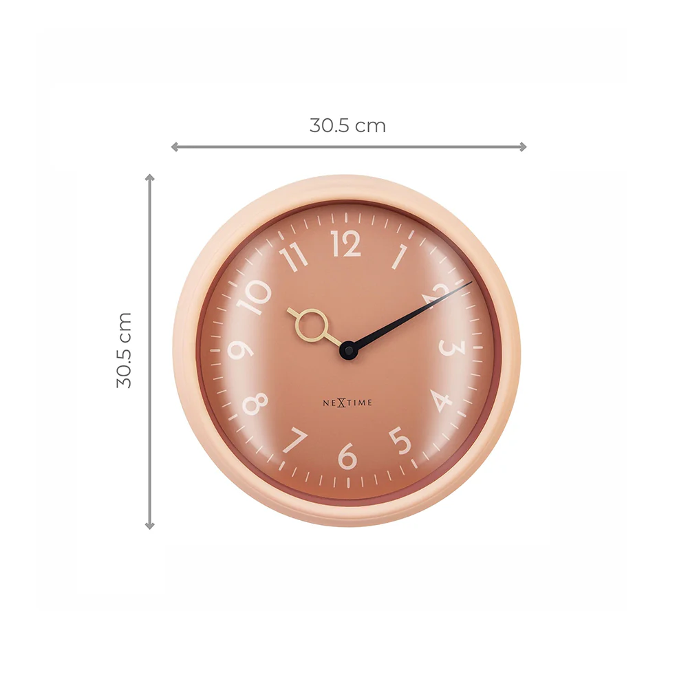Golden Hour Wall Clock 30cm - Peach - Image 3