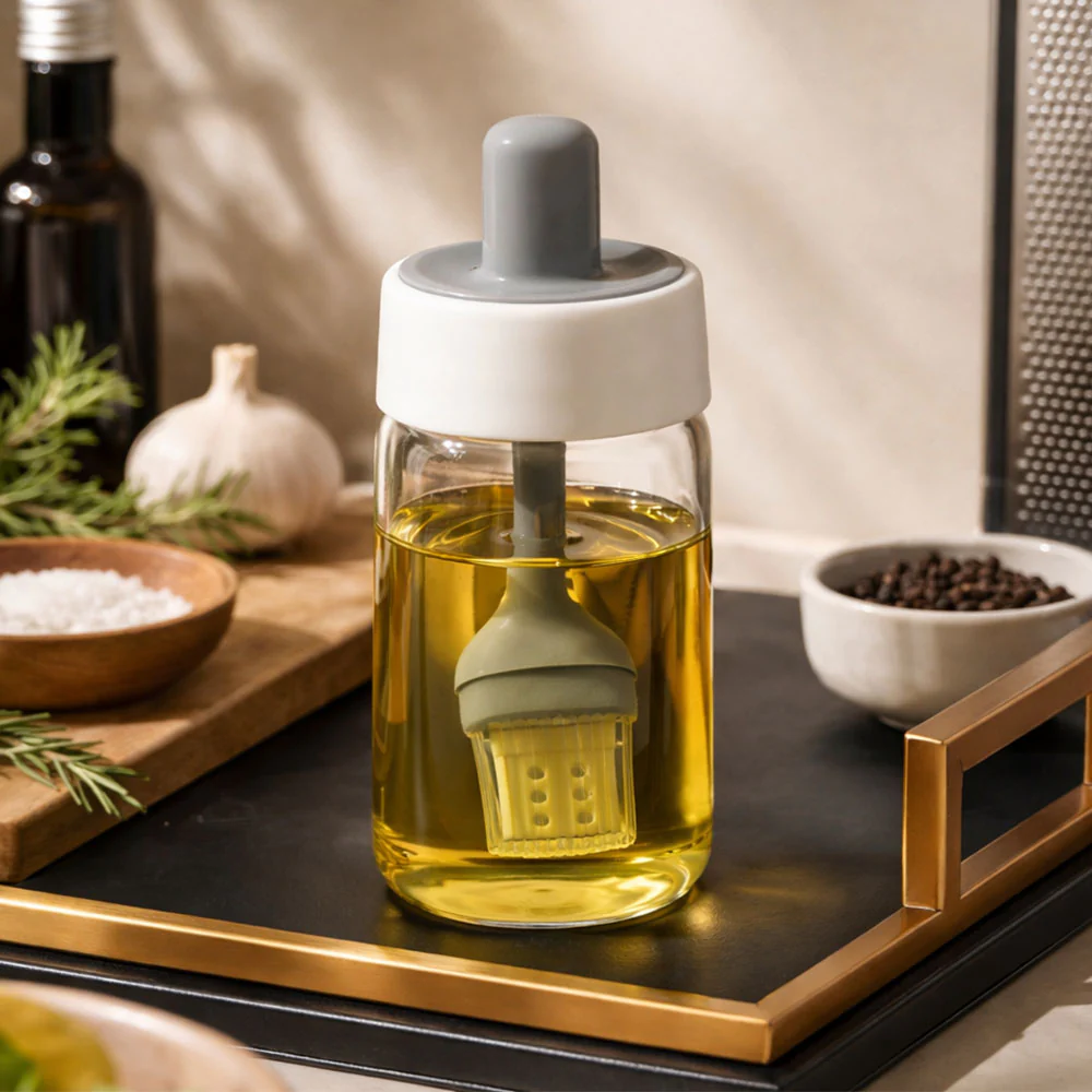 Good Grips Glass Oil Bottle & Silicone Brush Set - Image 10