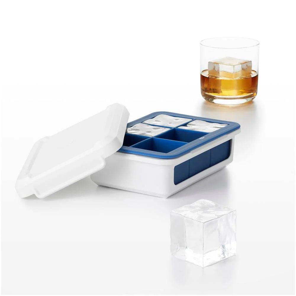 Good Grips Ice Cube Tray with Lid - Large Cubes - Image 6