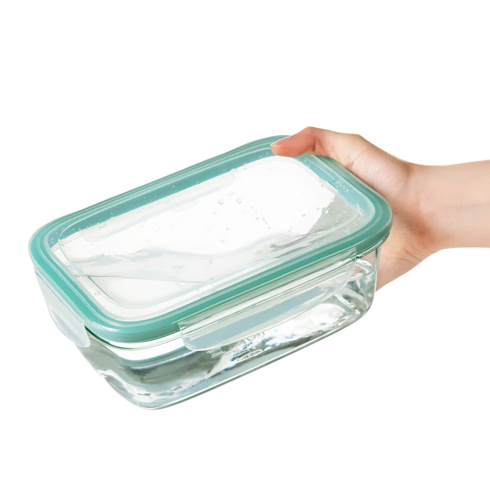 Smart Seal Rectangular Glass Container - 1800ml - Image 11