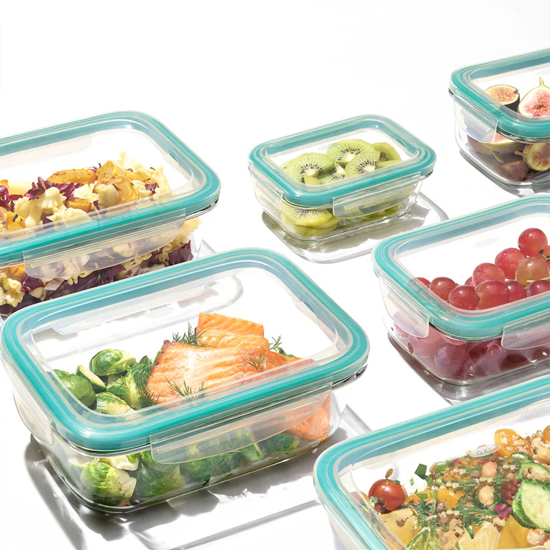 Smart Seal Rectangular Glass Container - 800ml - Image 7