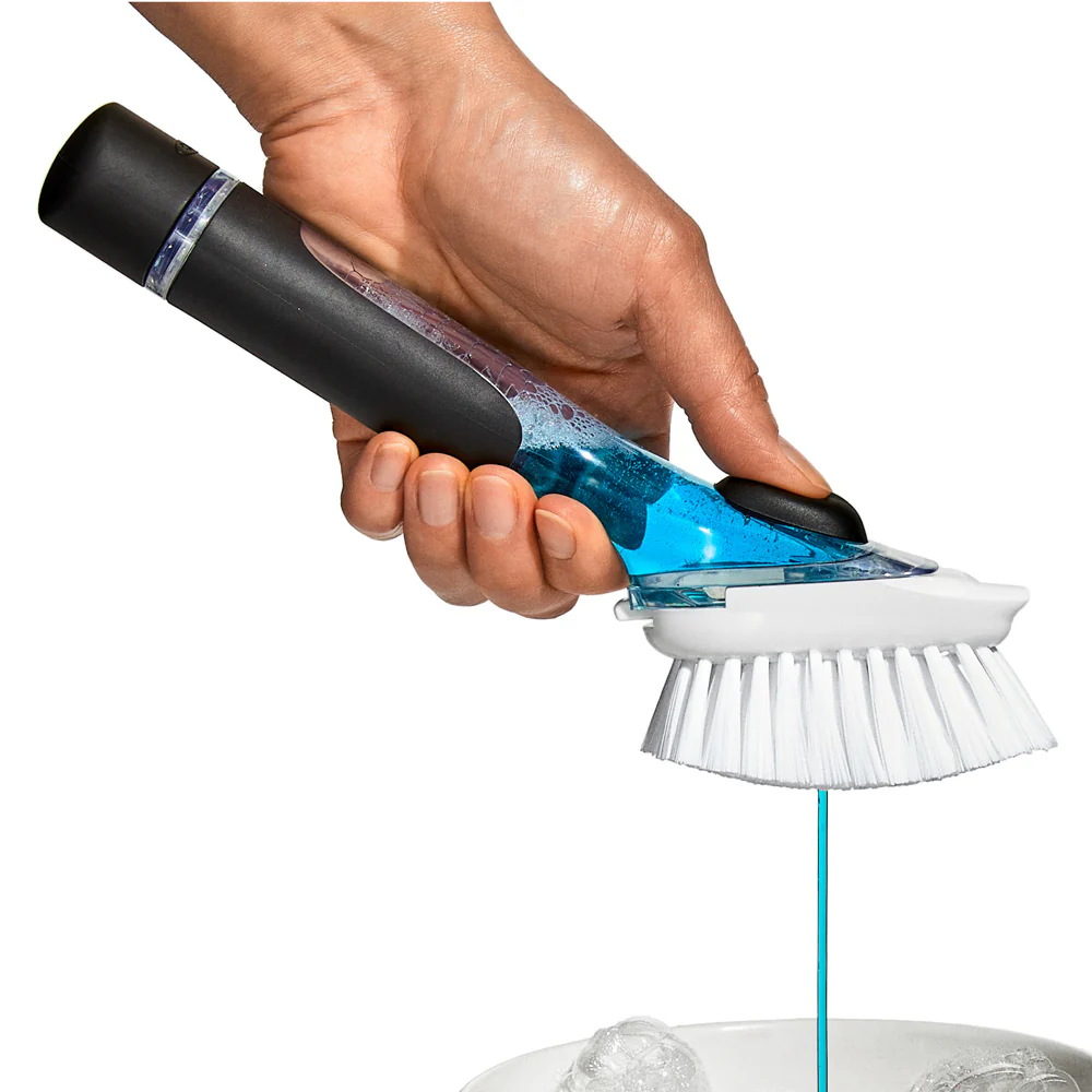 Good Grips Soap Dispensing Dish Brush - Black - Image 5