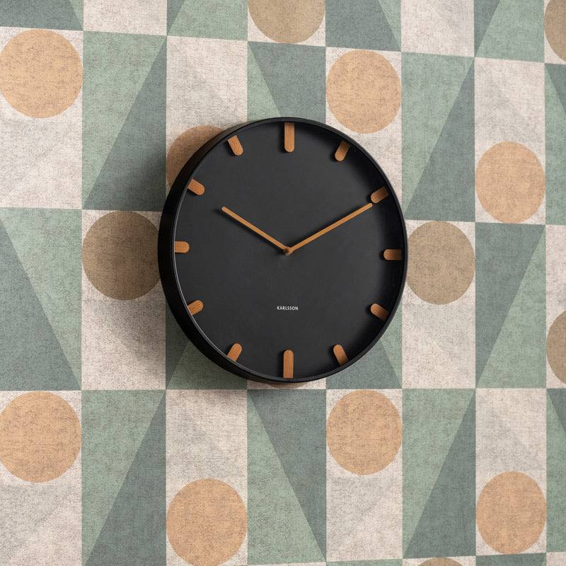 Grace Wall Clock 40cm - Black - Image 2