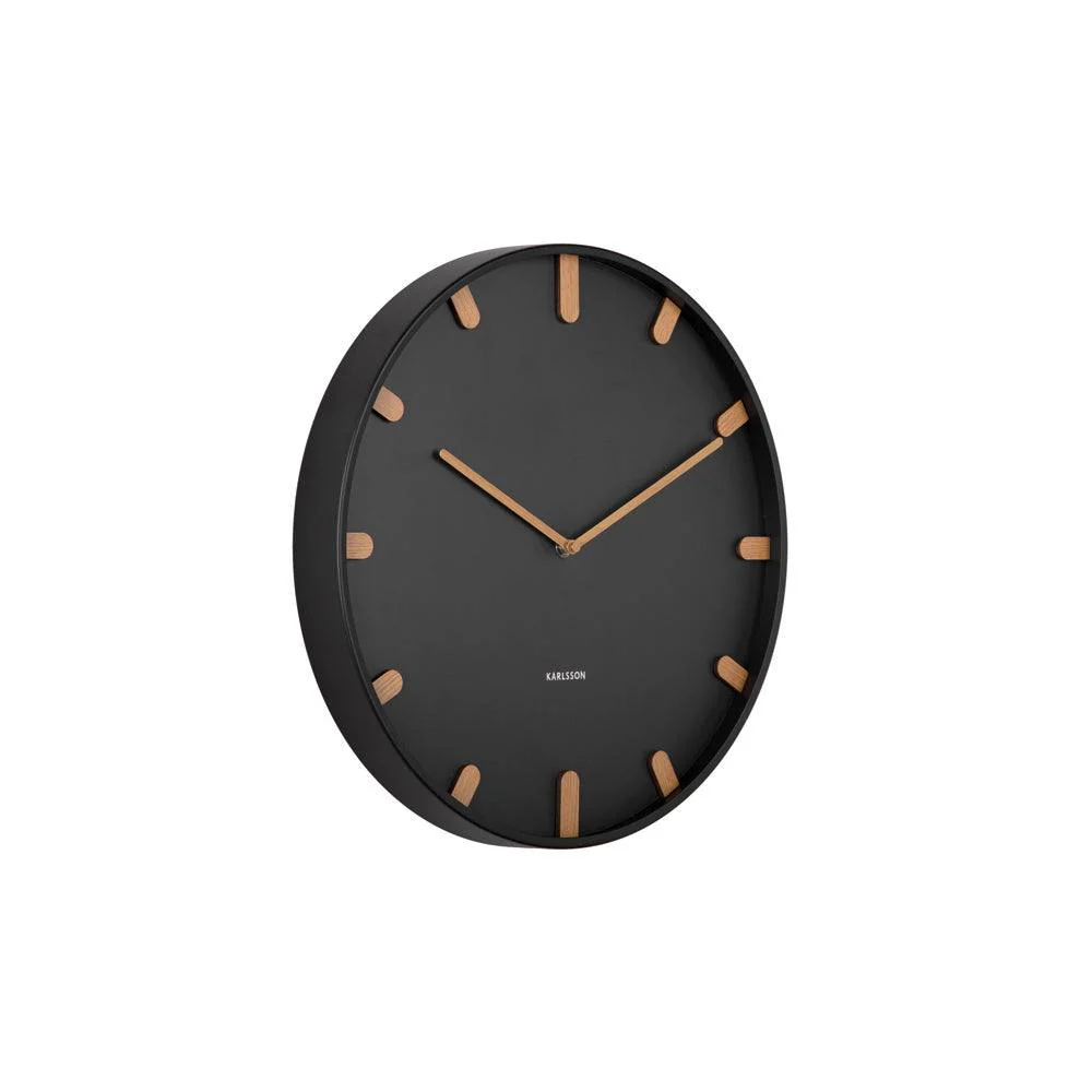 Grace Wall Clock 40cm - Black - Image 3