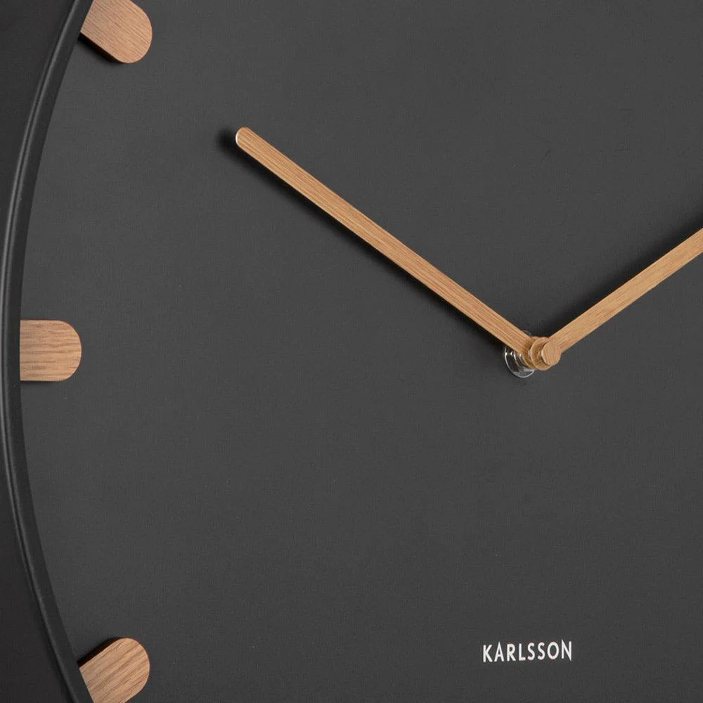Grace Wall Clock 40cm - Black - Image 5