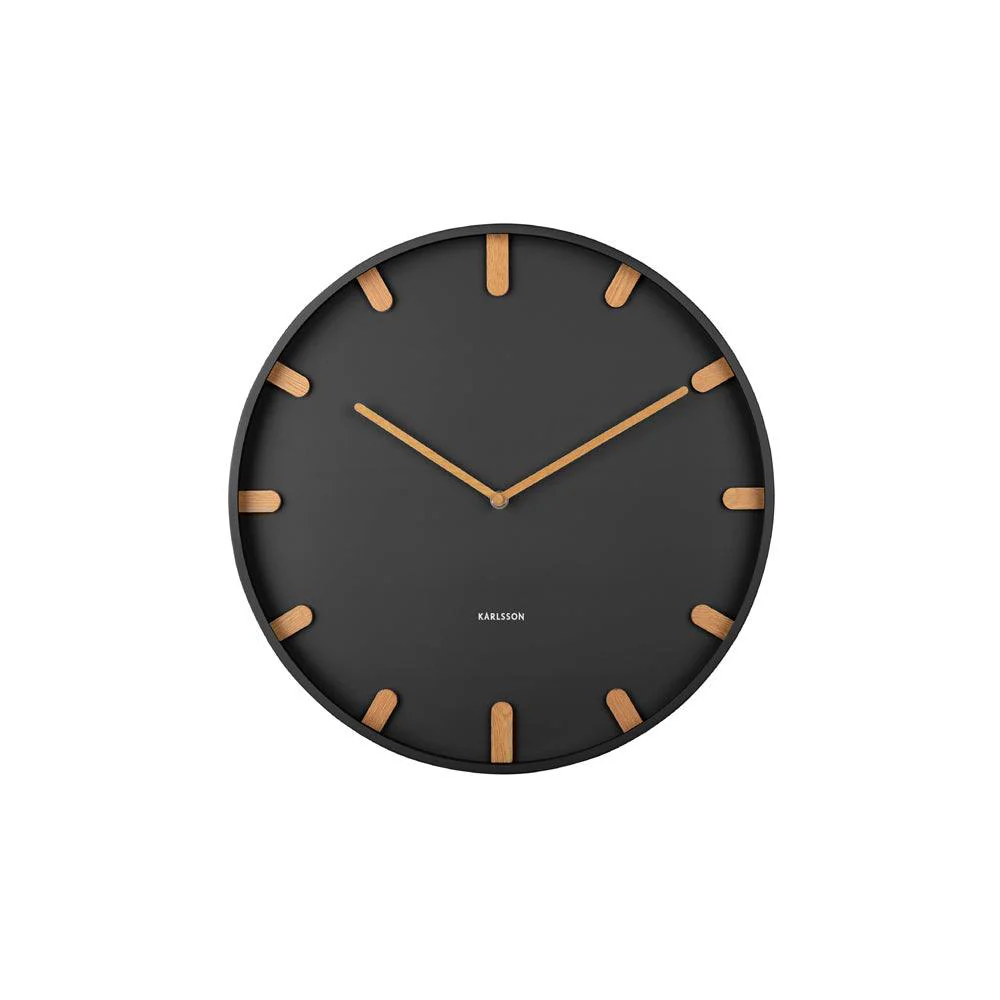 Grace Wall Clock 40cm - Black - Image 6
