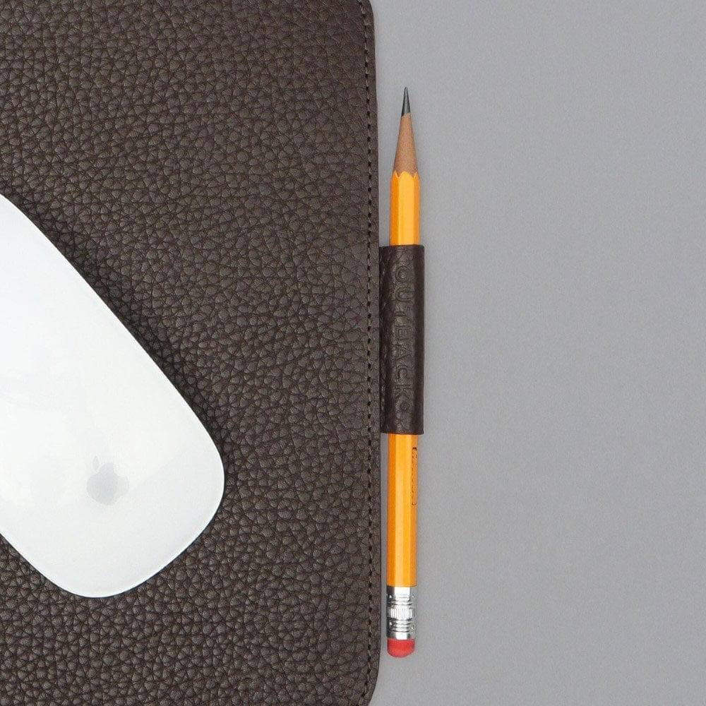 Grained Leather Mouse Pad - Brown - Image 3