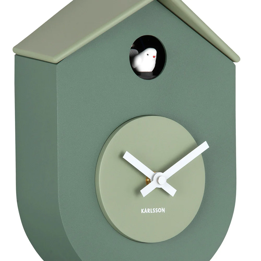 Grato Cuckoo Wall Clock - Green - Image 3