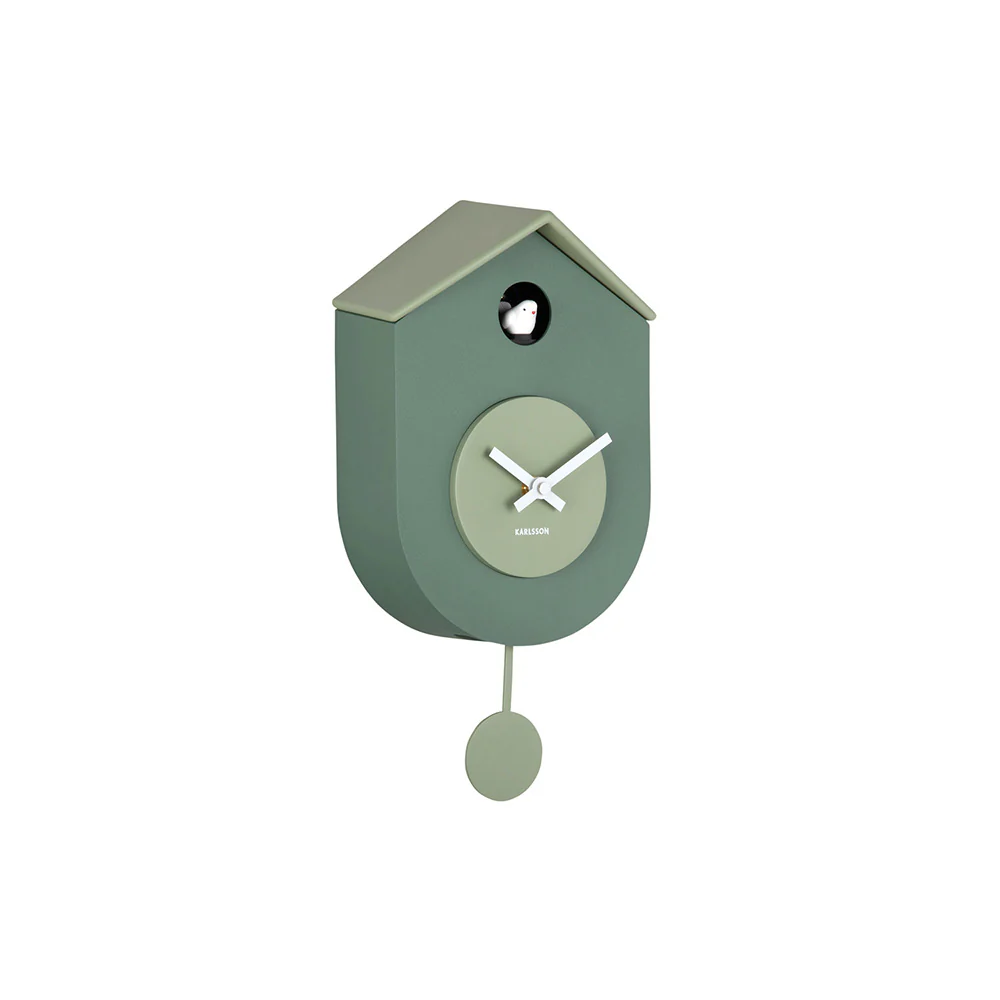 Grato Cuckoo Wall Clock - Green - Image 4