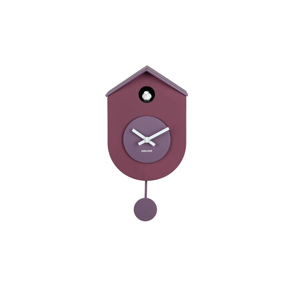 Grato Cuckoo Wall Clock - Mauve - Image 3