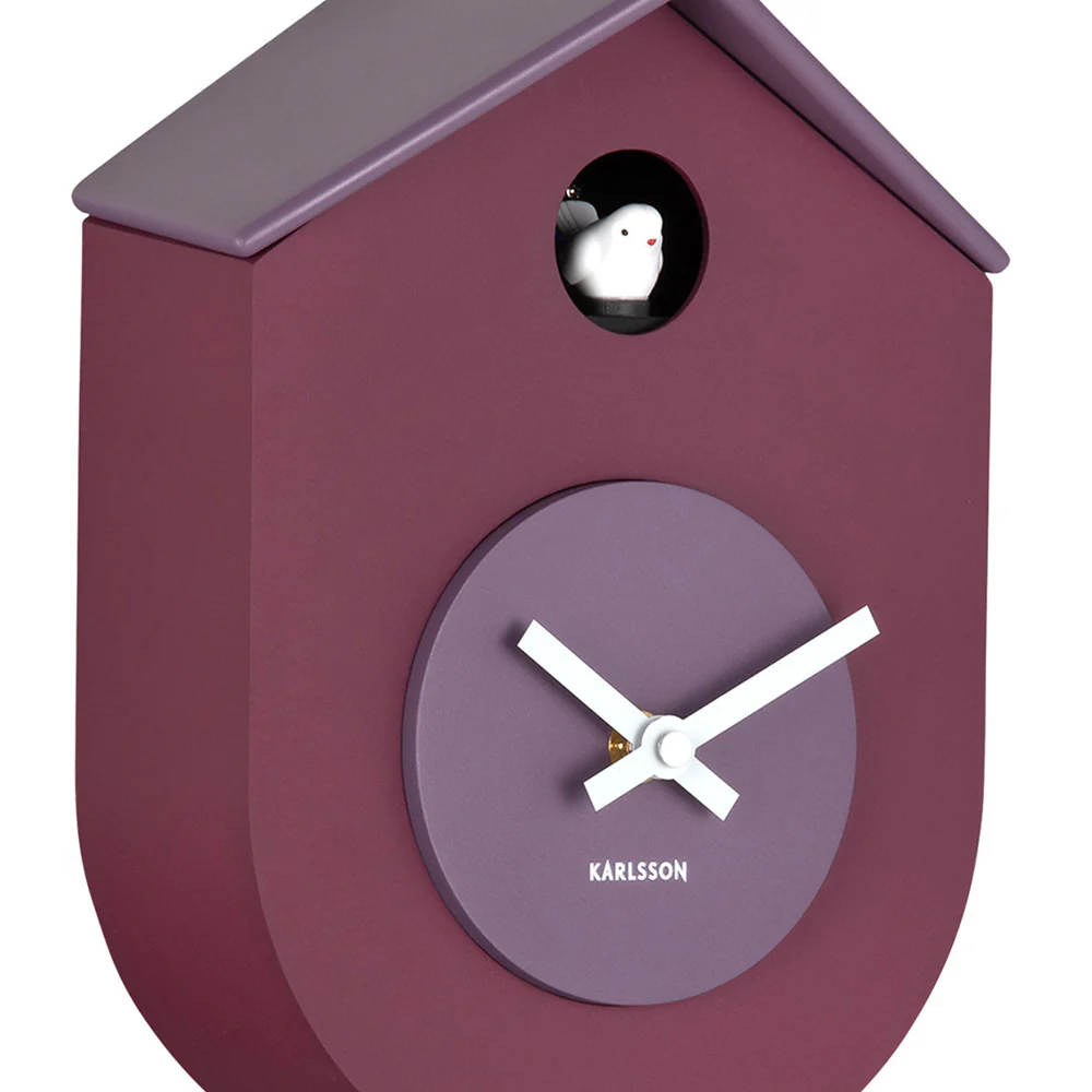 Grato Cuckoo Wall Clock - Mauve - Image 4