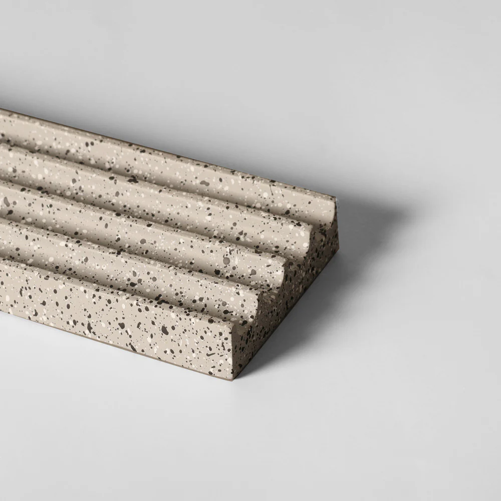 Grooves Pen Tray - Speckled Grey - Image 5