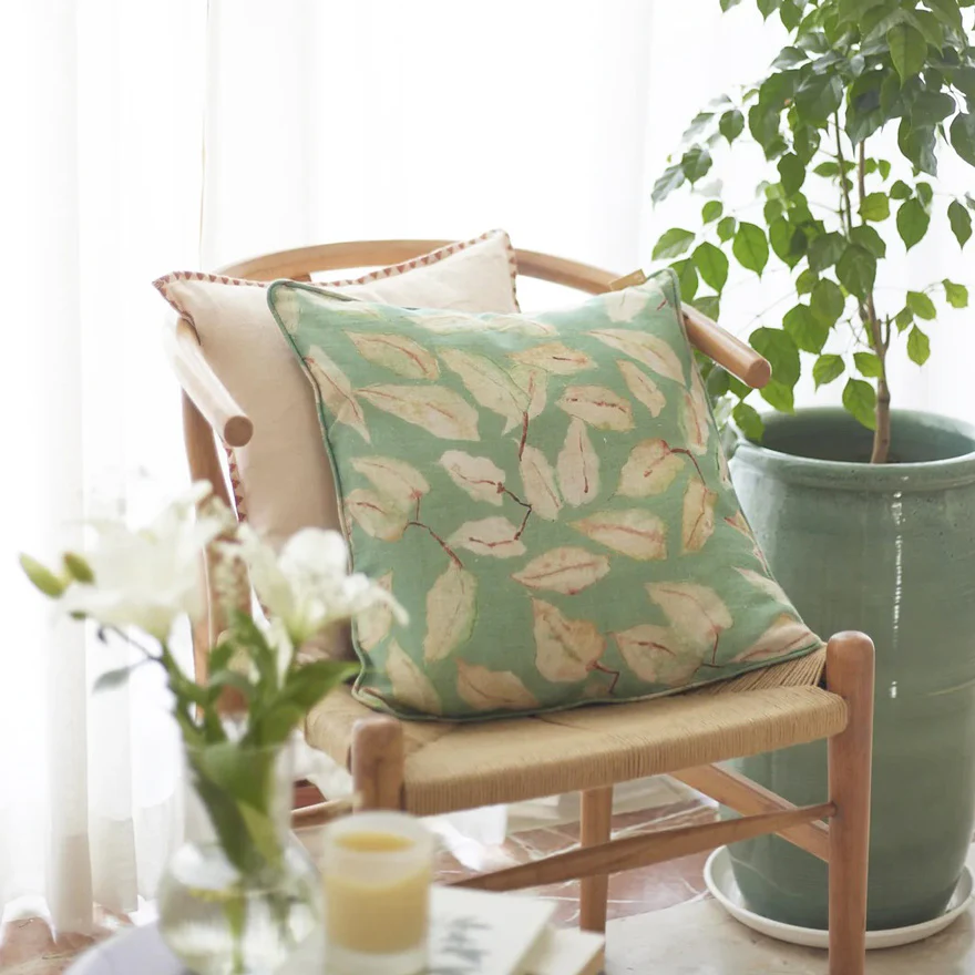 Grove Linen Cushion Cover 45x45cm - Duck Egg