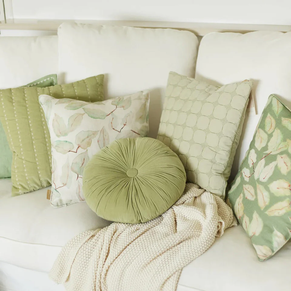 Grove Linen Cushion Cover 45x45cm - Ivory - Image 5