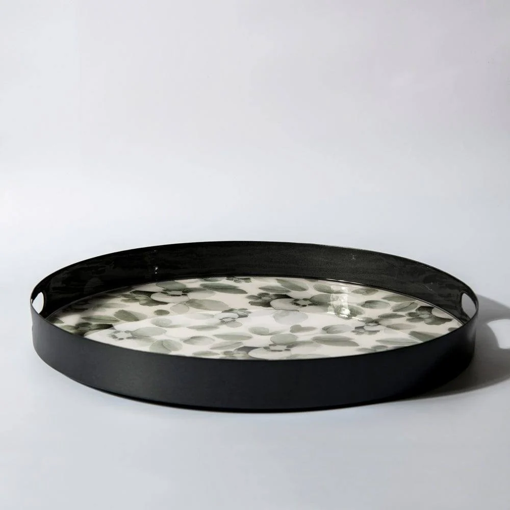 Gunmetal Serving Tray Large - Periwinkle - Image 3