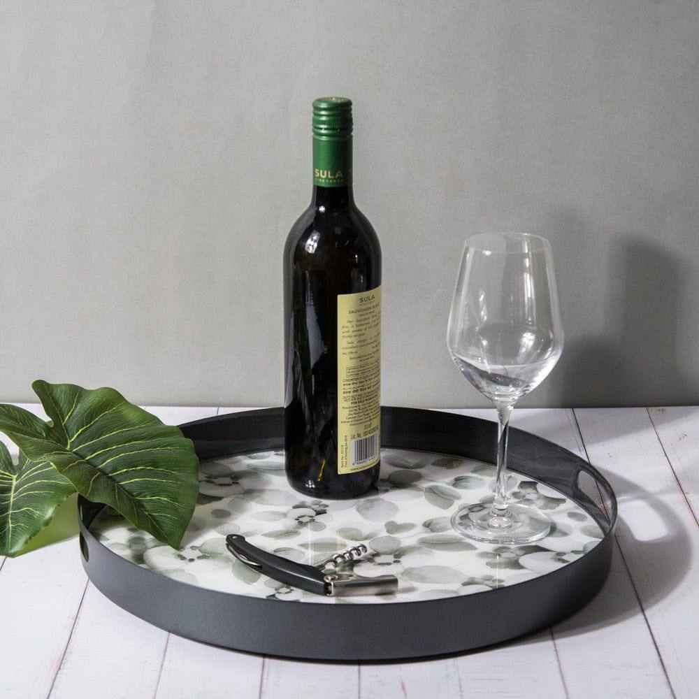 Gunmetal Serving Tray Large - Periwinkle - Image 4