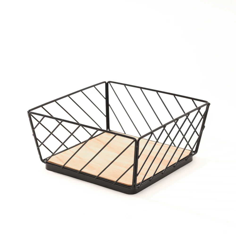 Hafe Square Basket Medium - Black Natural - Image 4