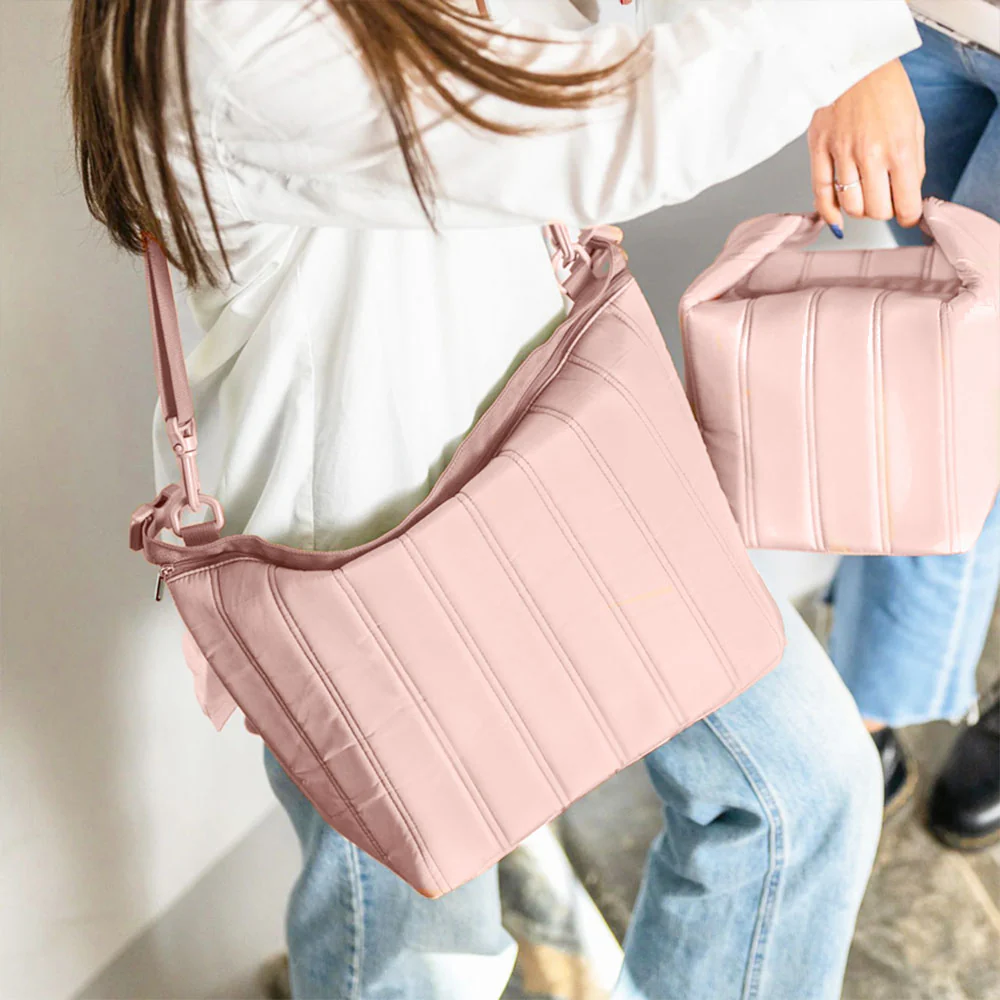 Handy Thermal Bag with Container Large - Pink - Image 2