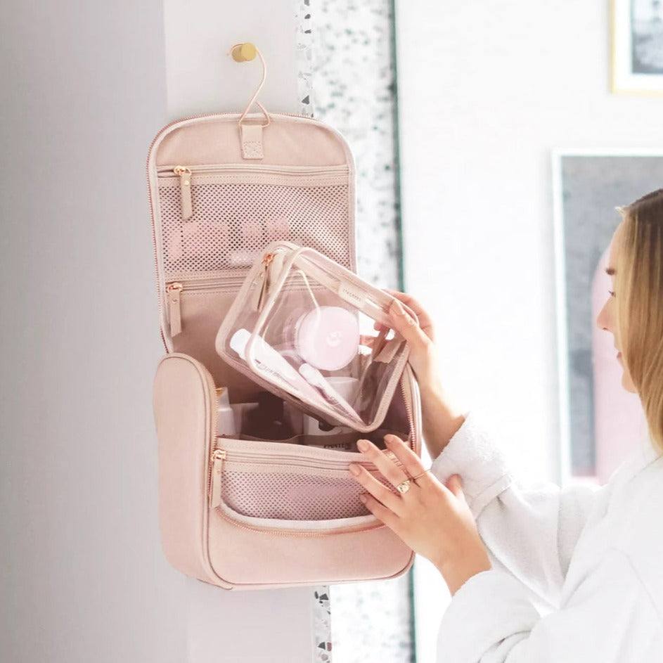 Hanging Travel Washbag Large - Blush Pink