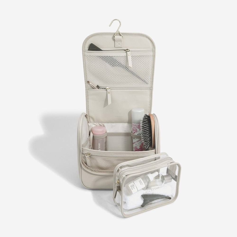 Hanging Travel Washbag Large - Oatmeal - Image 2