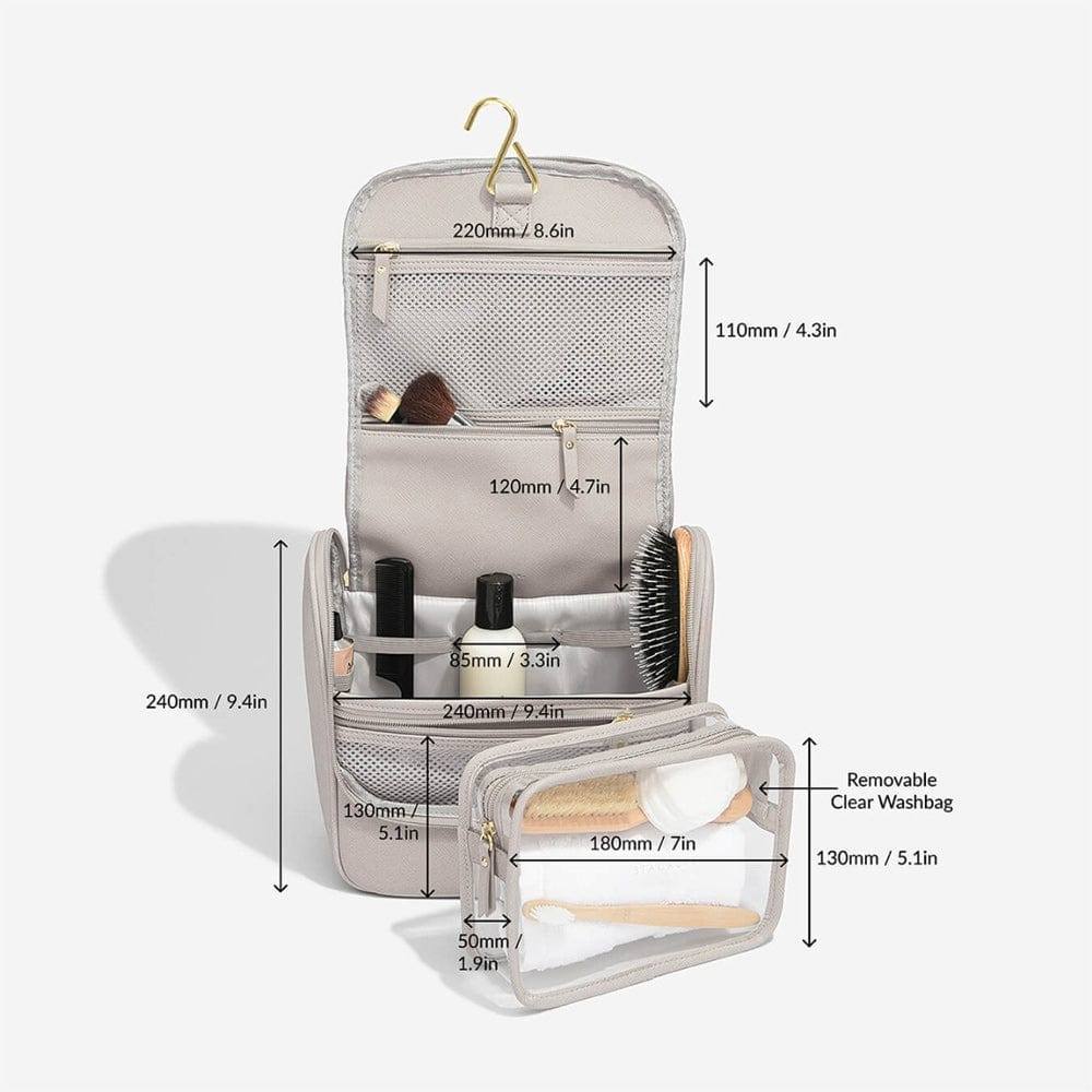 Hanging Travel Washbag Large - Taupe - Image 7