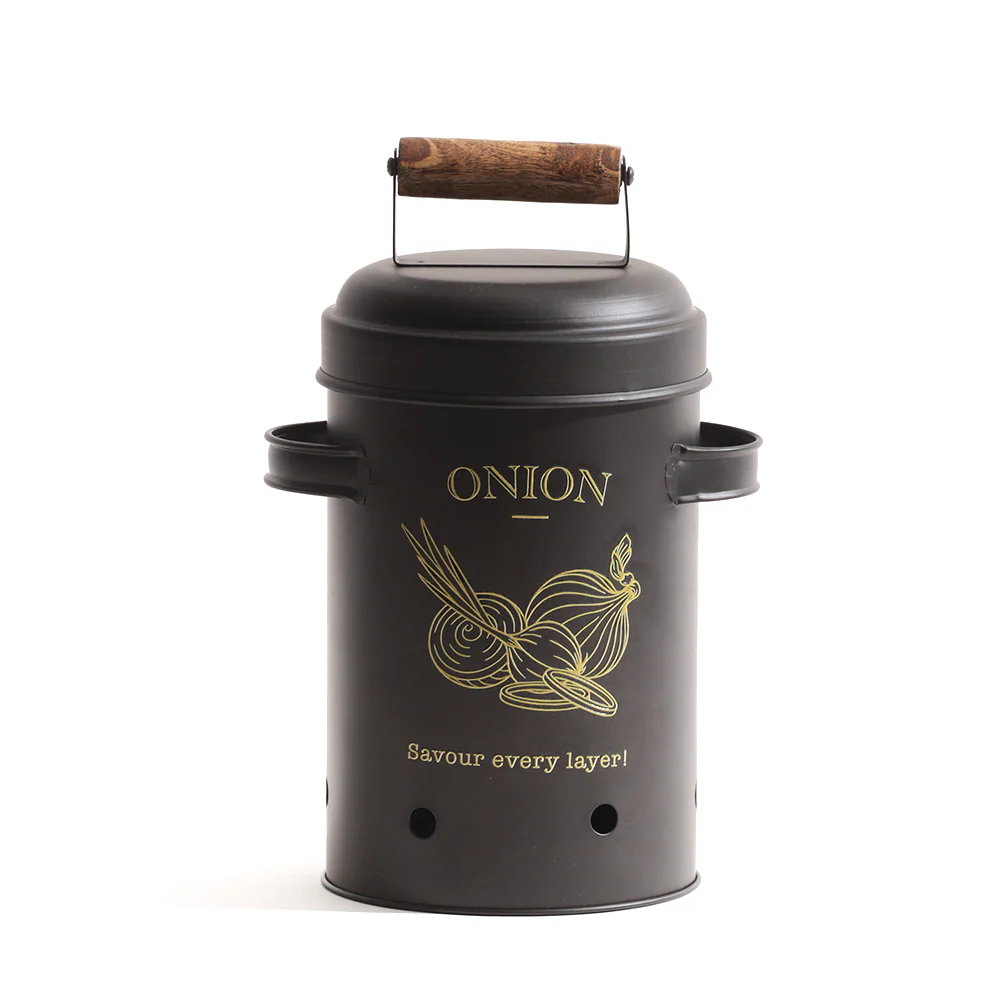 Haus Onion Storage Bin Large - Black - Image 3