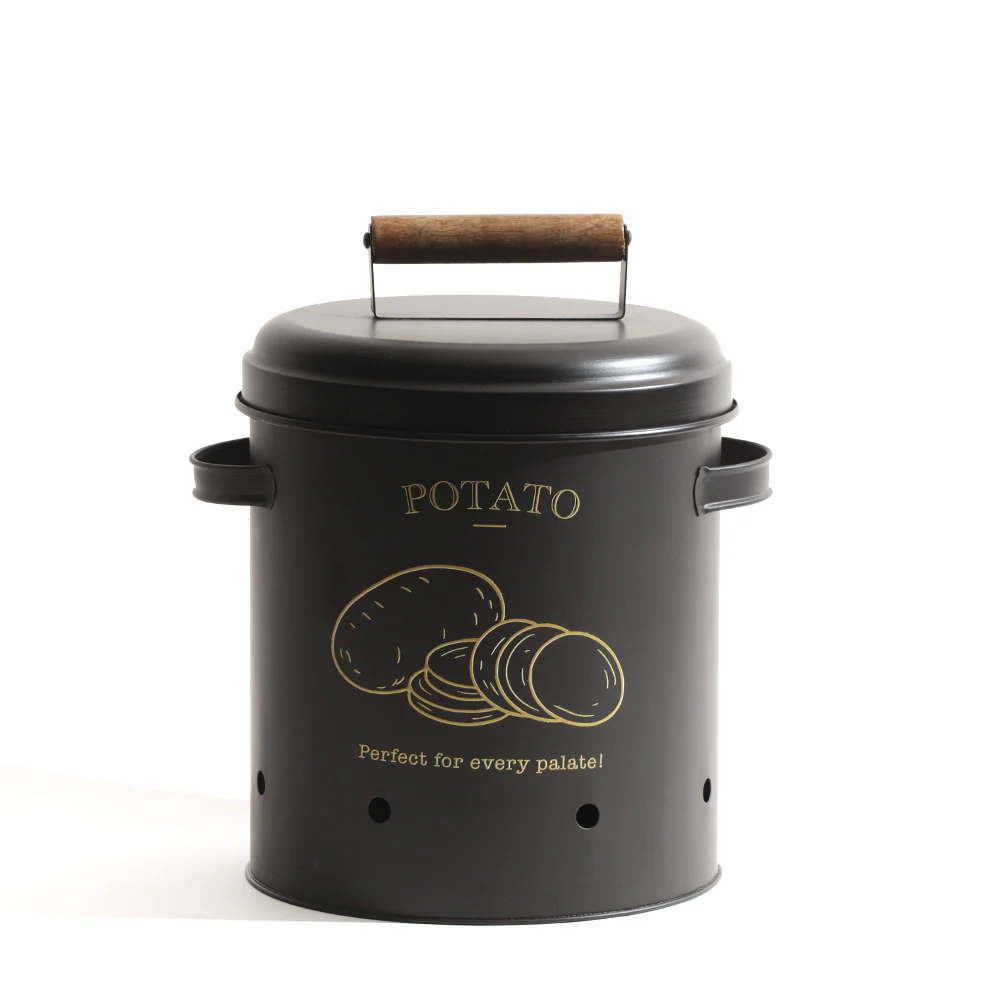 Haus Potato Storage Bin Large - Black - Image 3