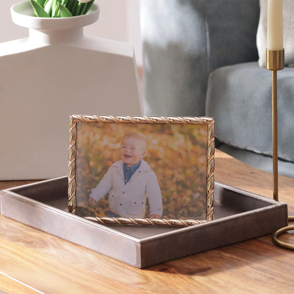 Helix Metal Photo Frame Large - Gold - Image 2
