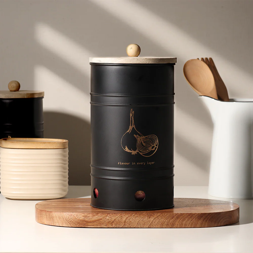 Helm Onion Storage Bin Large - Black - Image 2