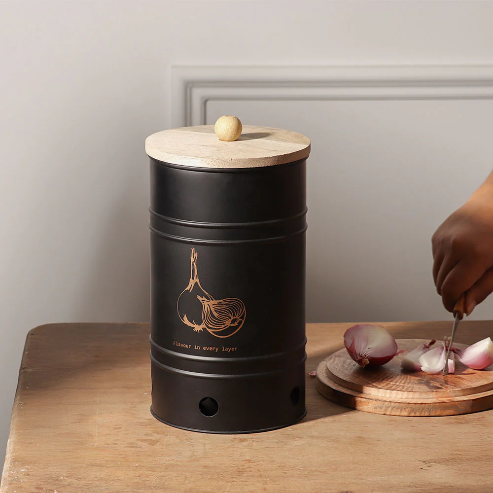 Helm Onion Storage Bin Large - Black - Image 3