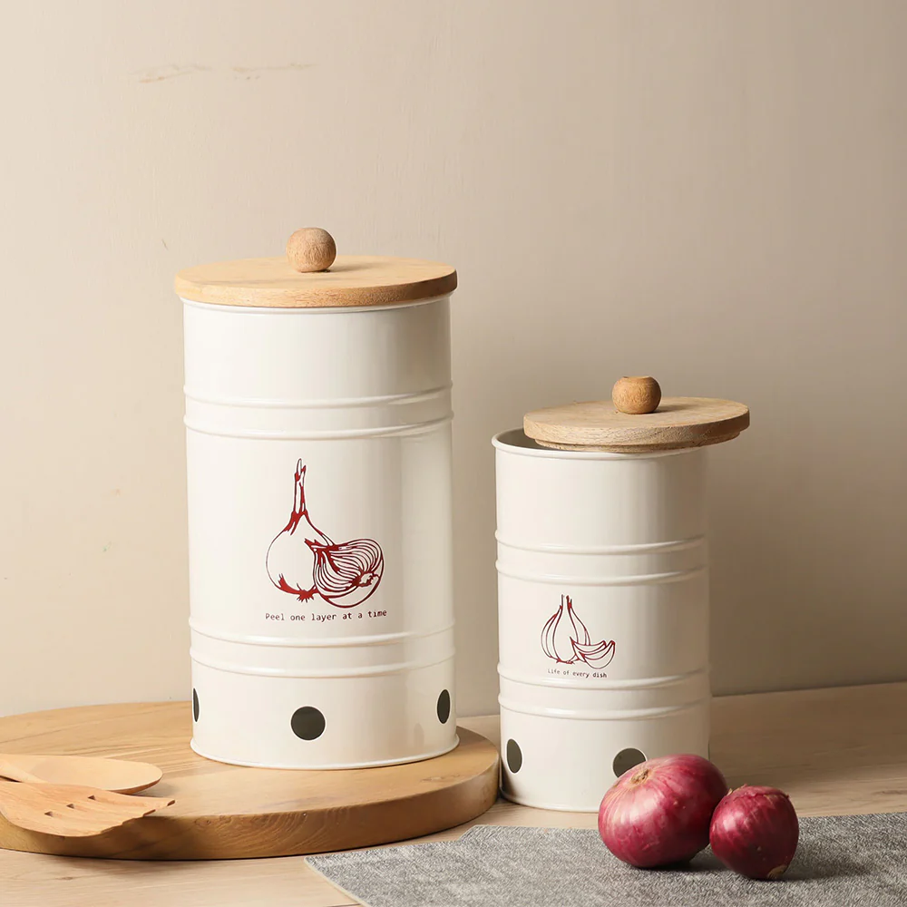 Helm Onion Storage Bin Large - White - Image 6