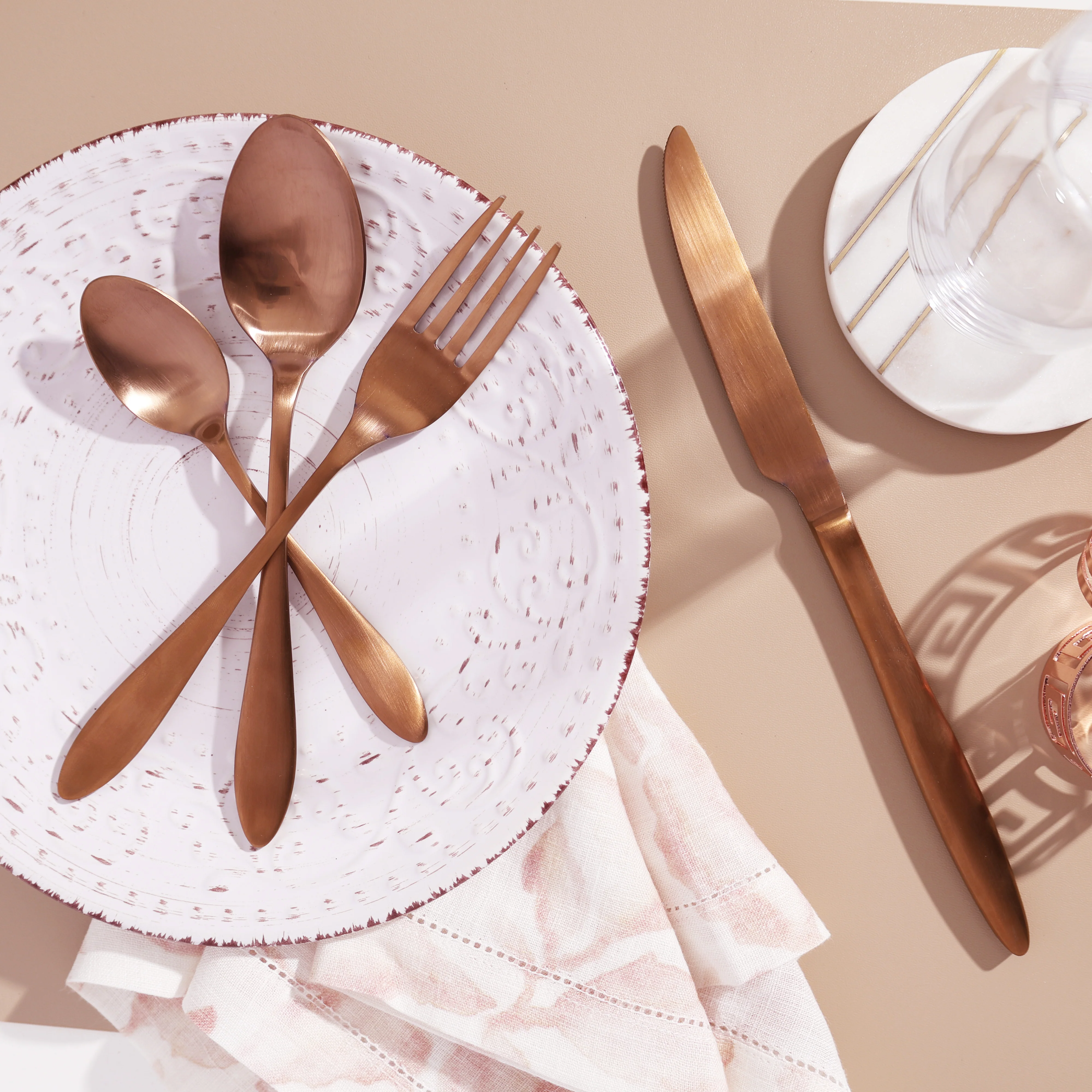Herald 24-piece Cutlery Set - Rose Gold - Image 6