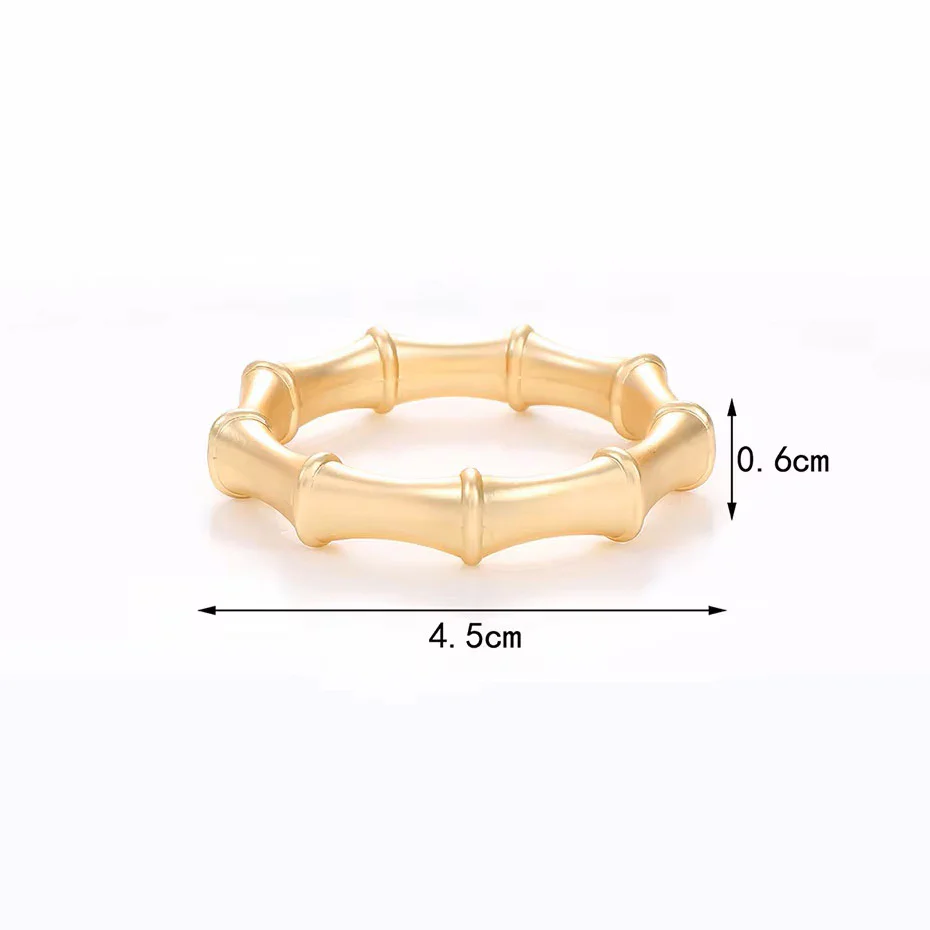 Hex Metal Napkin Rings, Set of 6 - Gold - Image 10