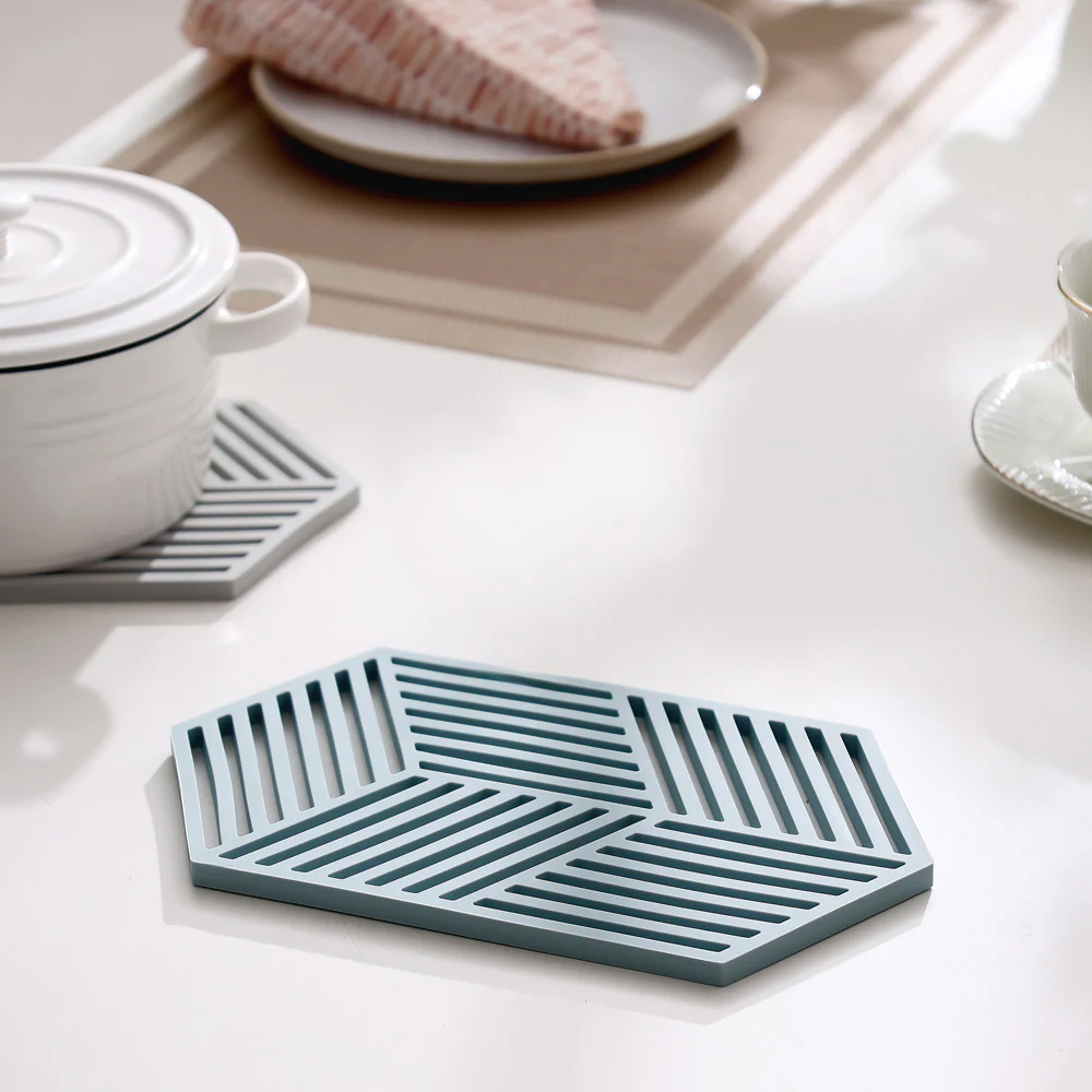 Hexagon Trivet Large - Fog Blue - Image 7